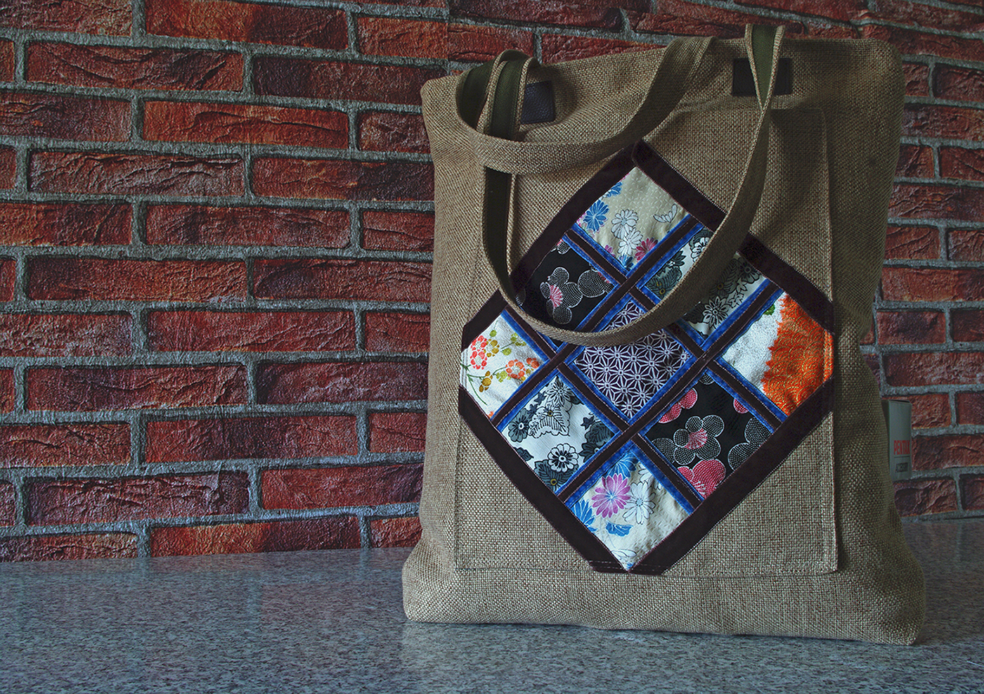 Dahlia bag silk japonese vintage