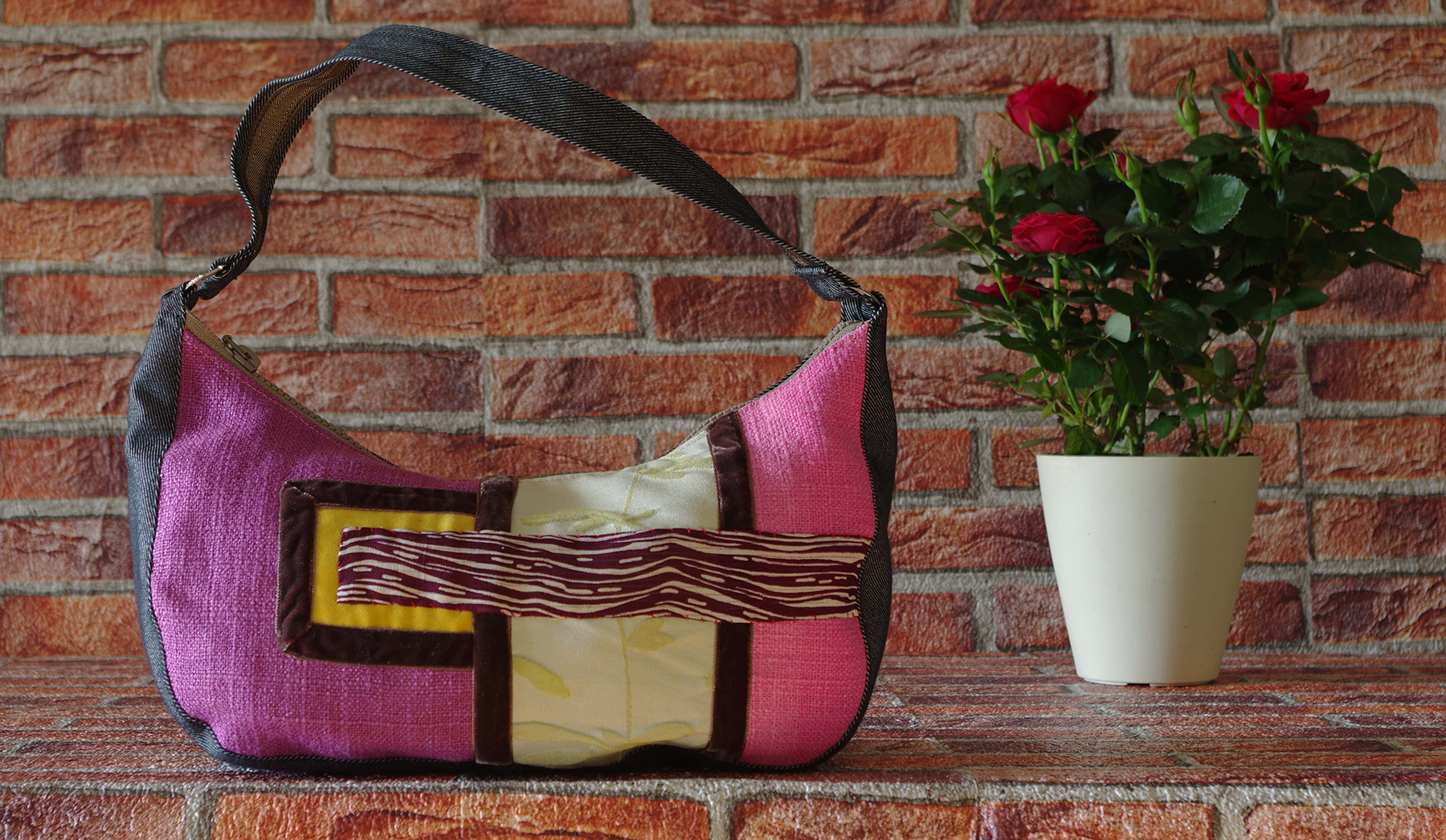 Ines rosa bag_silk_vintage_japonese