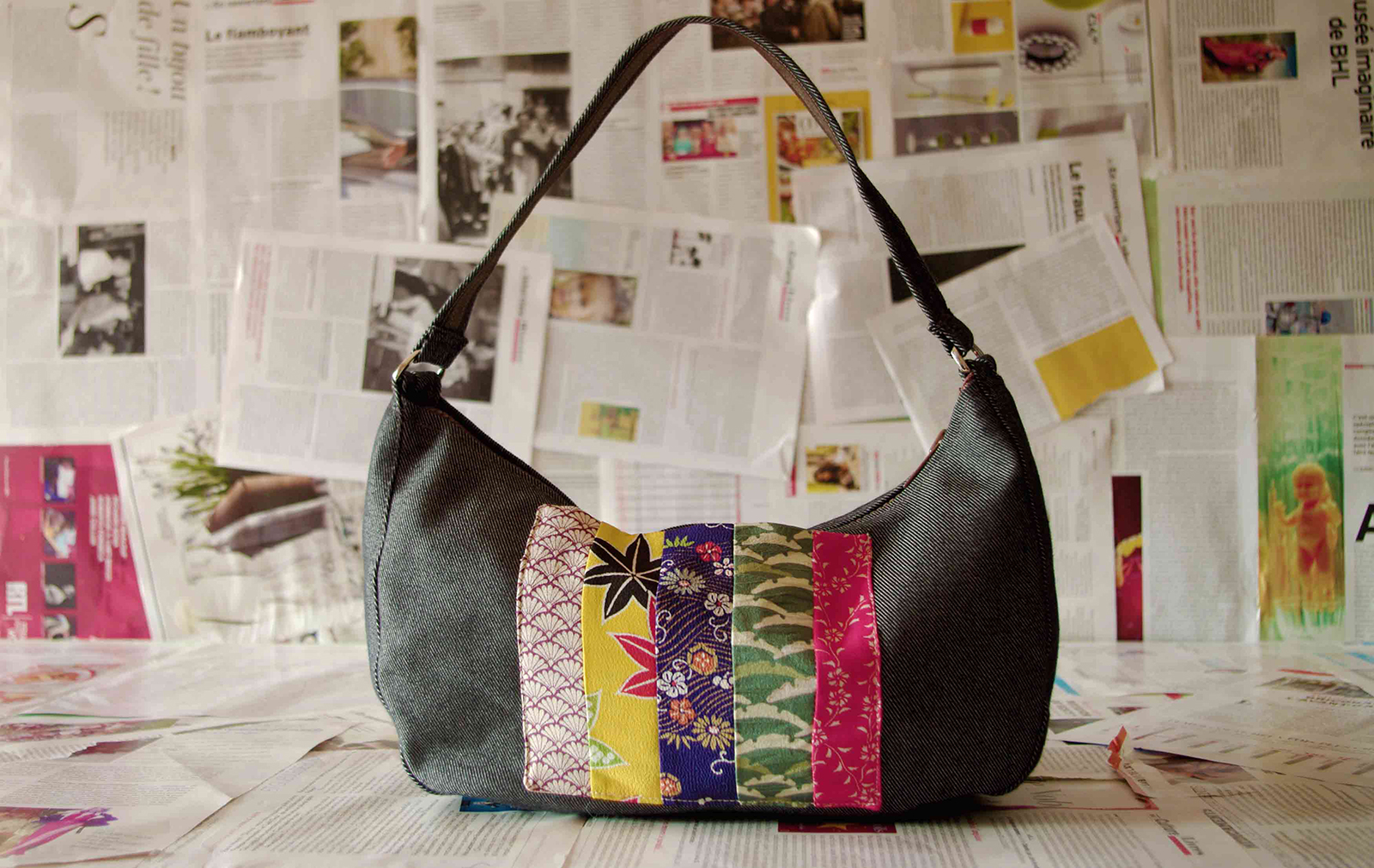 Ines bag silk vintage japonese
