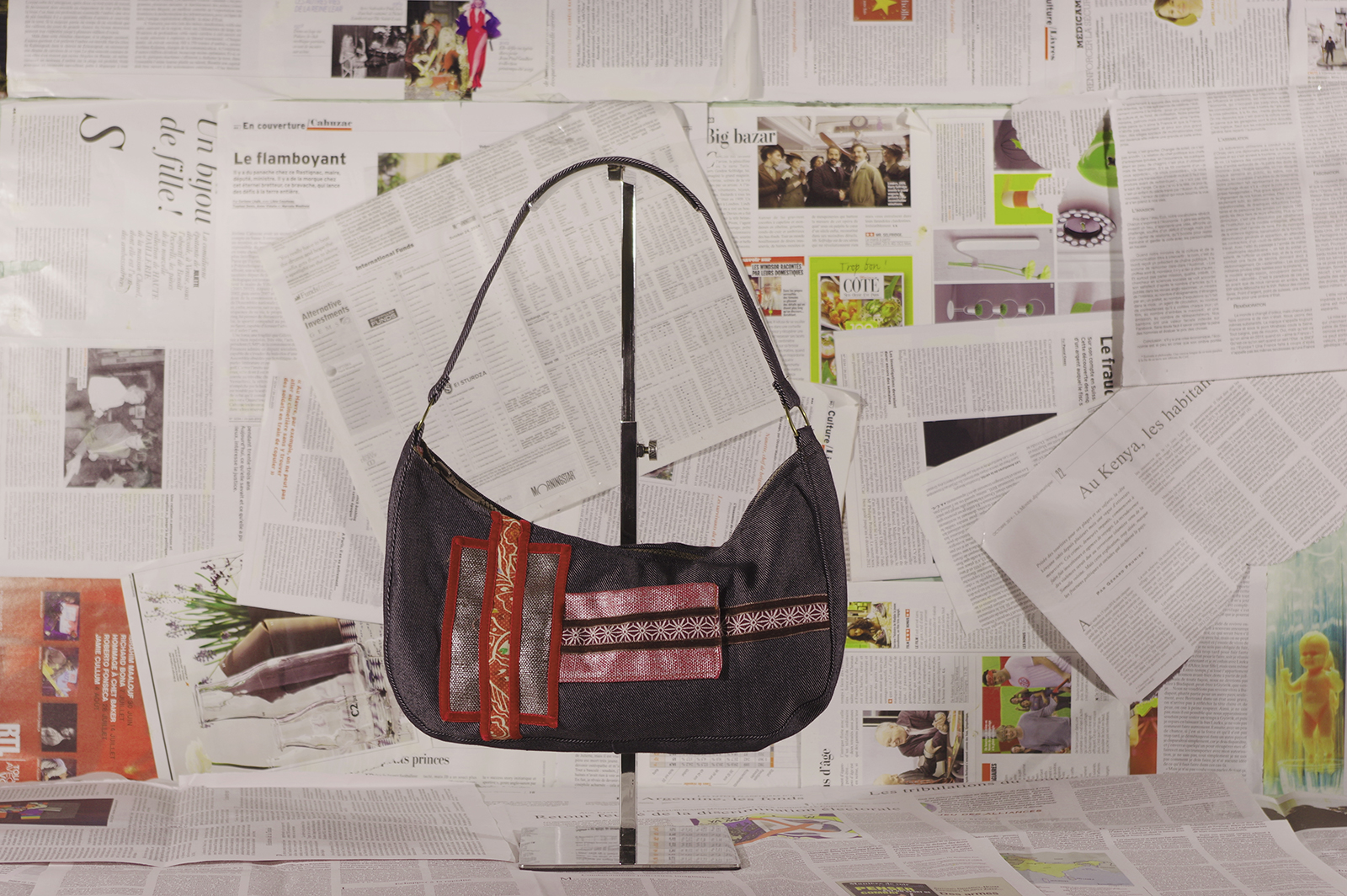 Ines blue bag_silk_vintage_japonese
