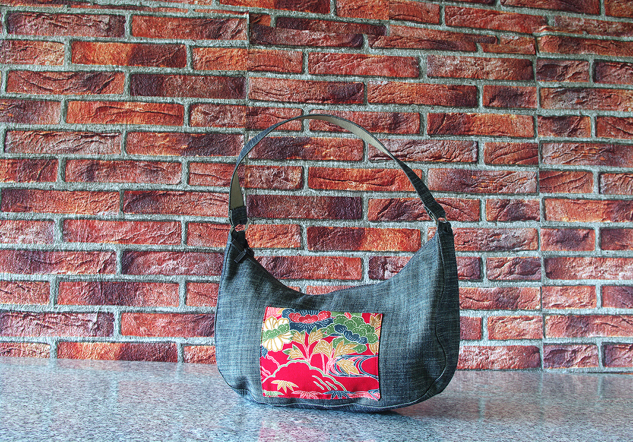 Ines red bag_silk_vintage_japonese