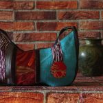 Ines blue bag_silk_vintage_japonese